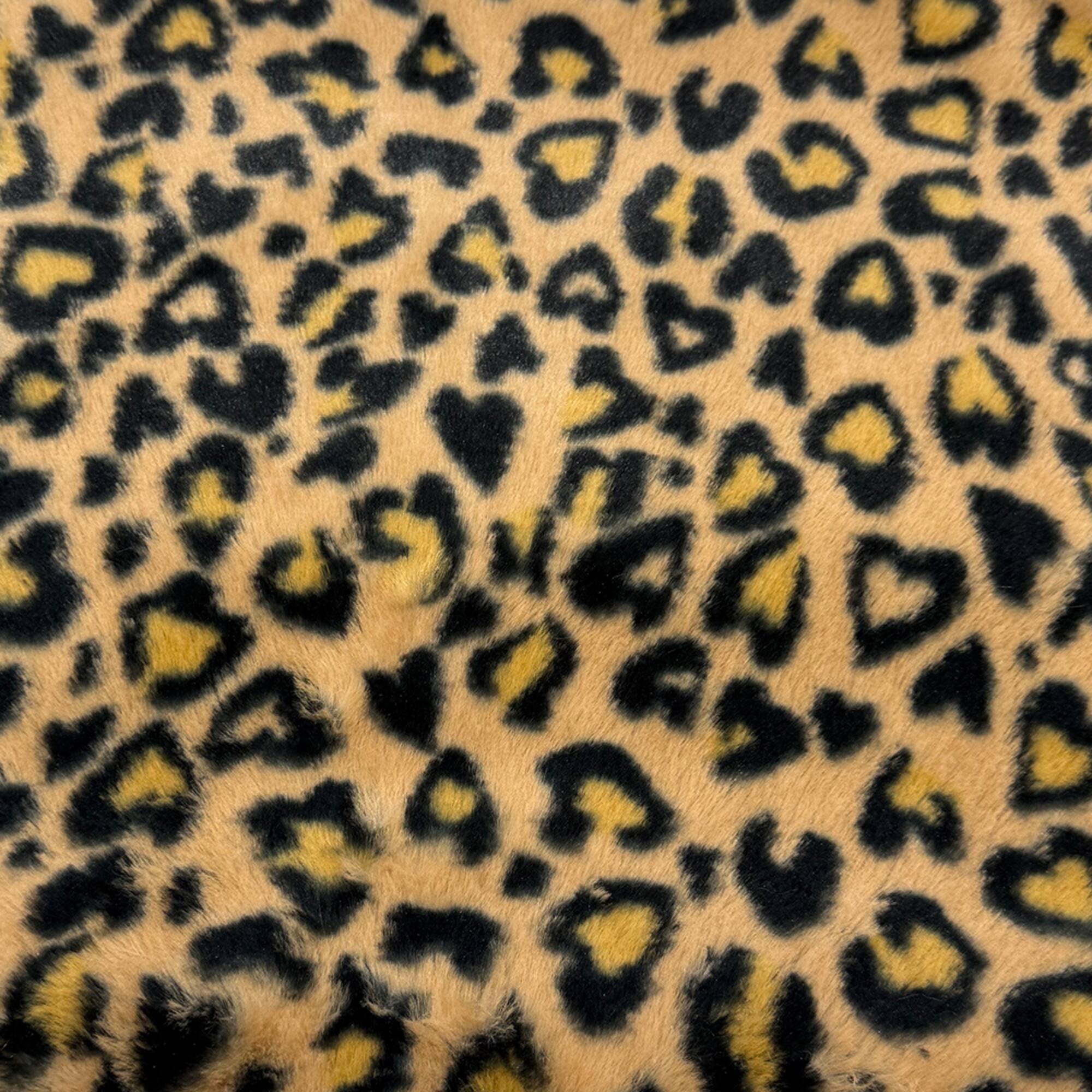 Feldman Black Faux Cheetah Fur
